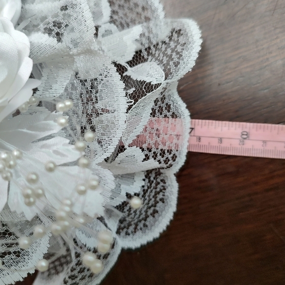 Wilton Simple Joys Wedding Cake Topper #103-150 Hearts Lace Roses Ellen Williams - Picture 5 of 14